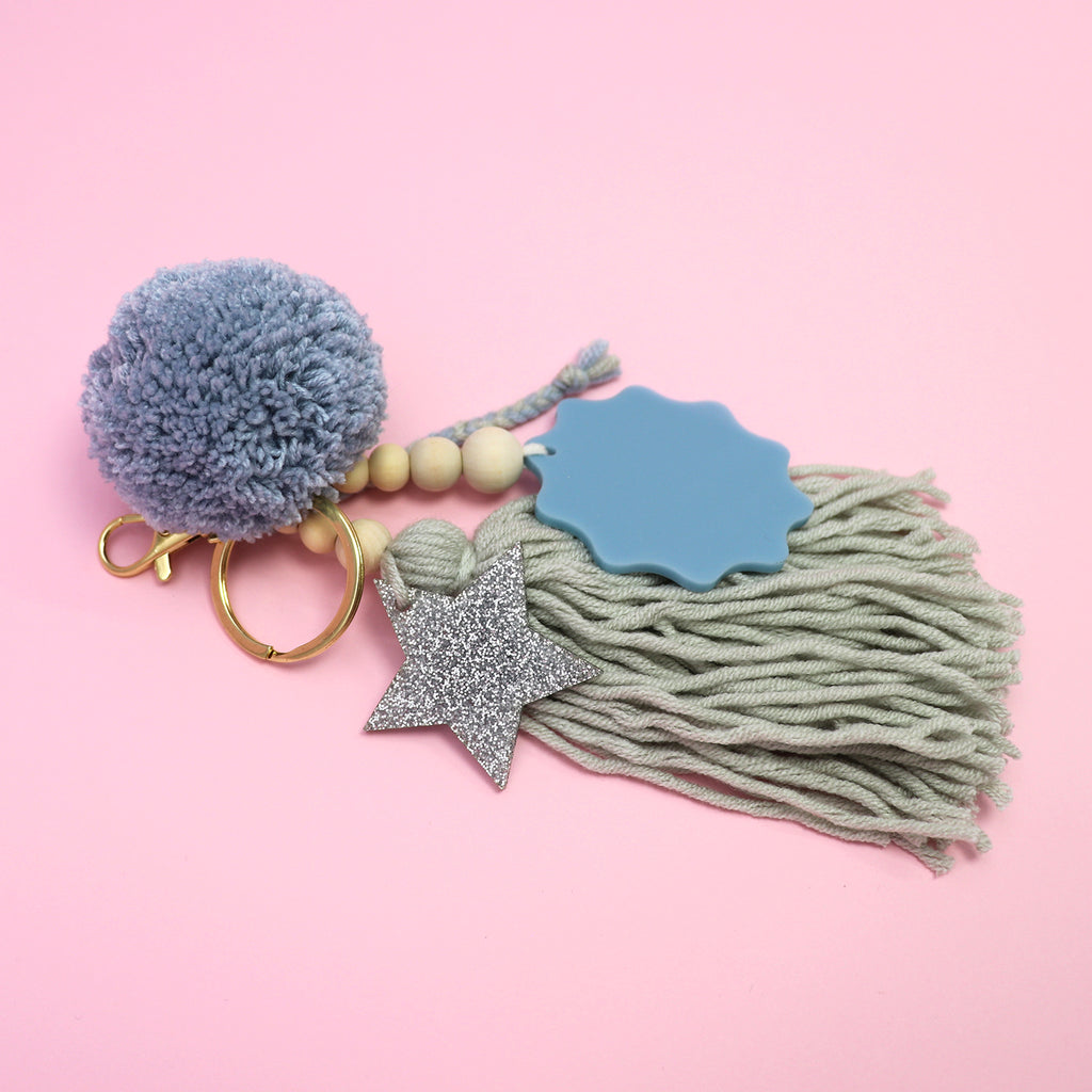 STAR BAG CHARM // Blue Duck Egg