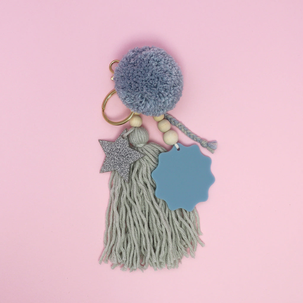 STAR BAG CHARM // Blue Duck Egg