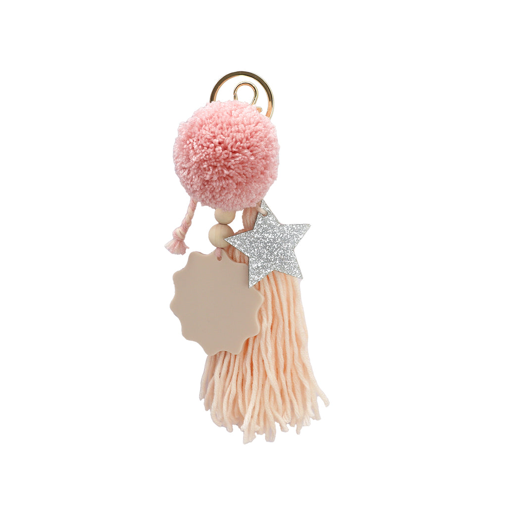 STAR BAG CHARM // Dusty Pink Soft Peach