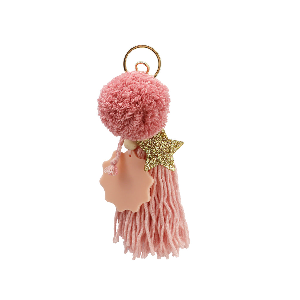 STAR BAG CHARM // Rose Ash Dusty Pink