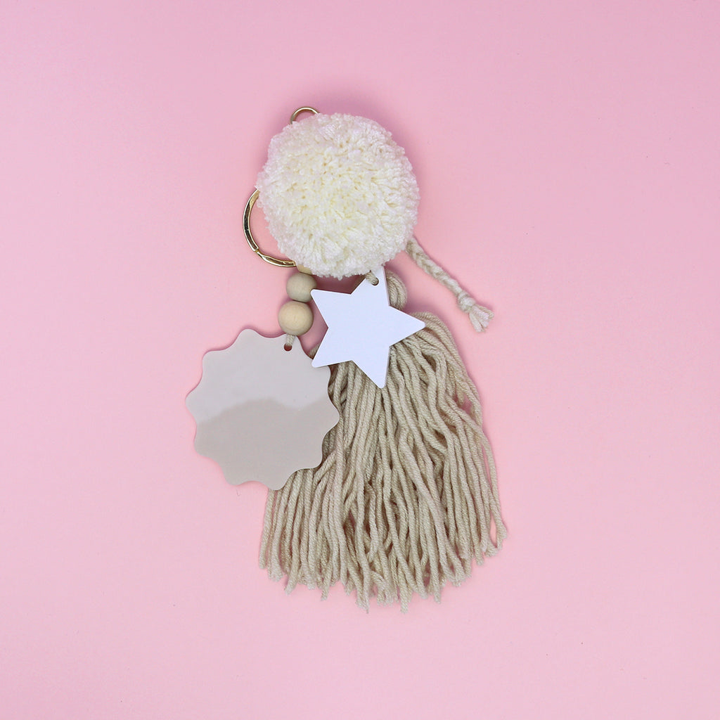 STAR BAG CHARM // Vanilla Linen