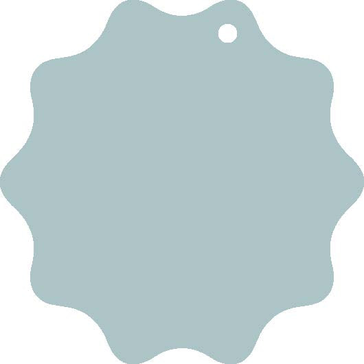 Personalised Wave Tag / BLUE