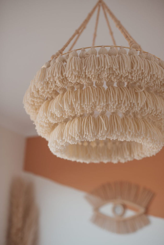 VANILLA // Triple Layer Tassel Chandelier