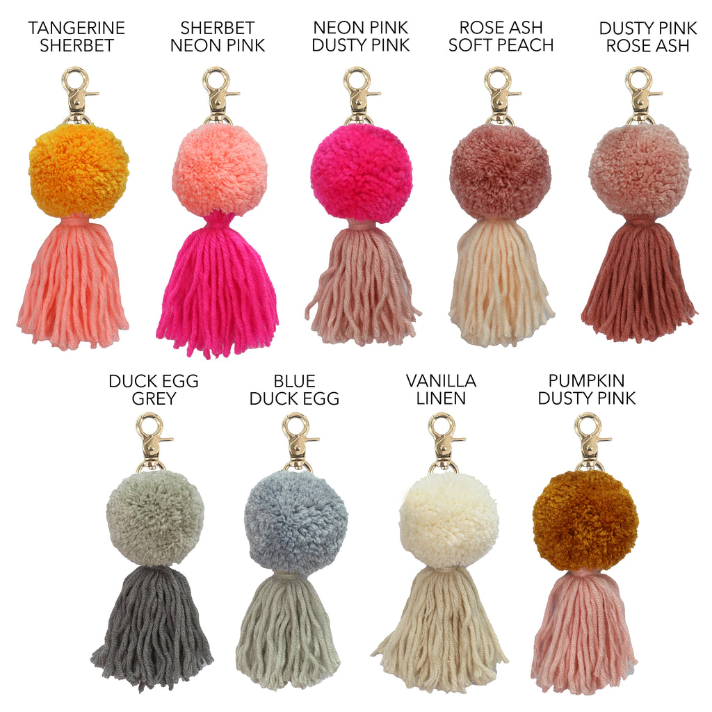 MULTI // Pompom Tassel Keyring