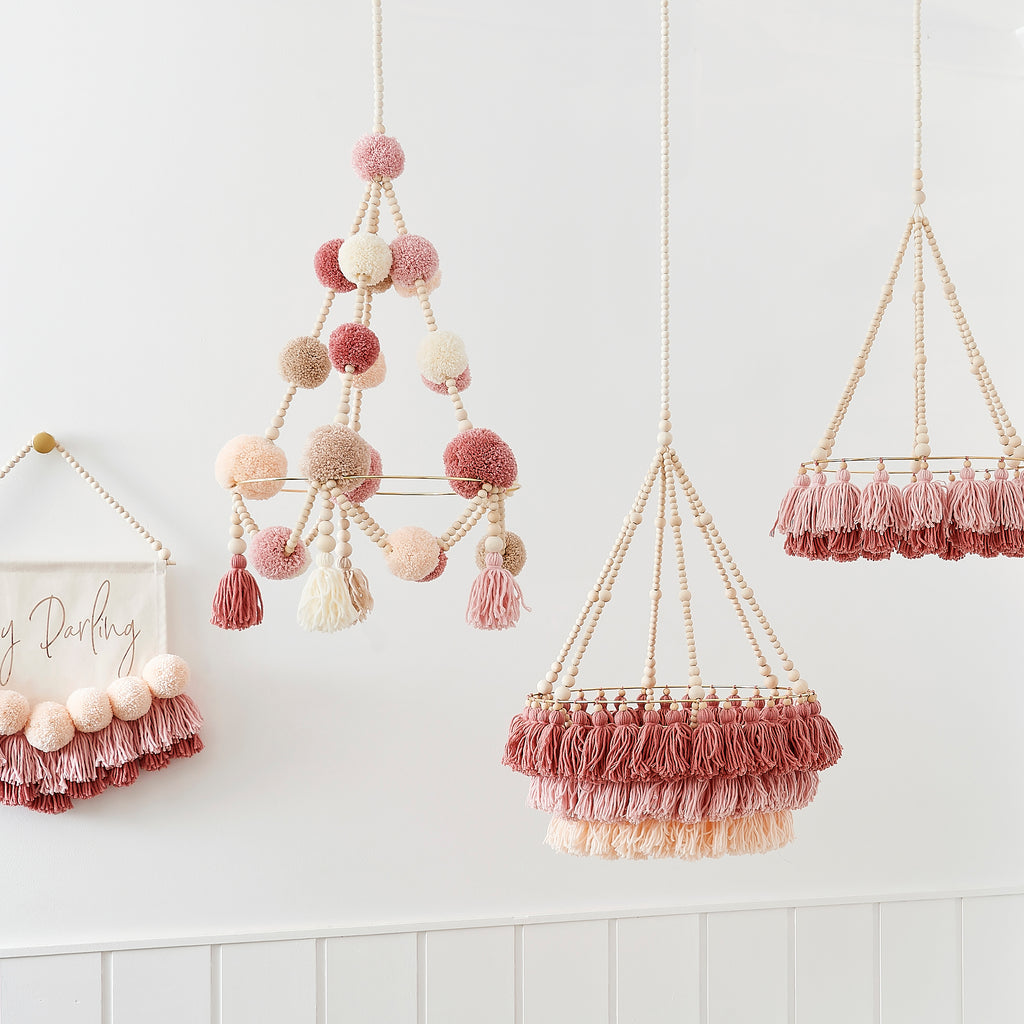 HAZEL // Layered Tassel Chandelier