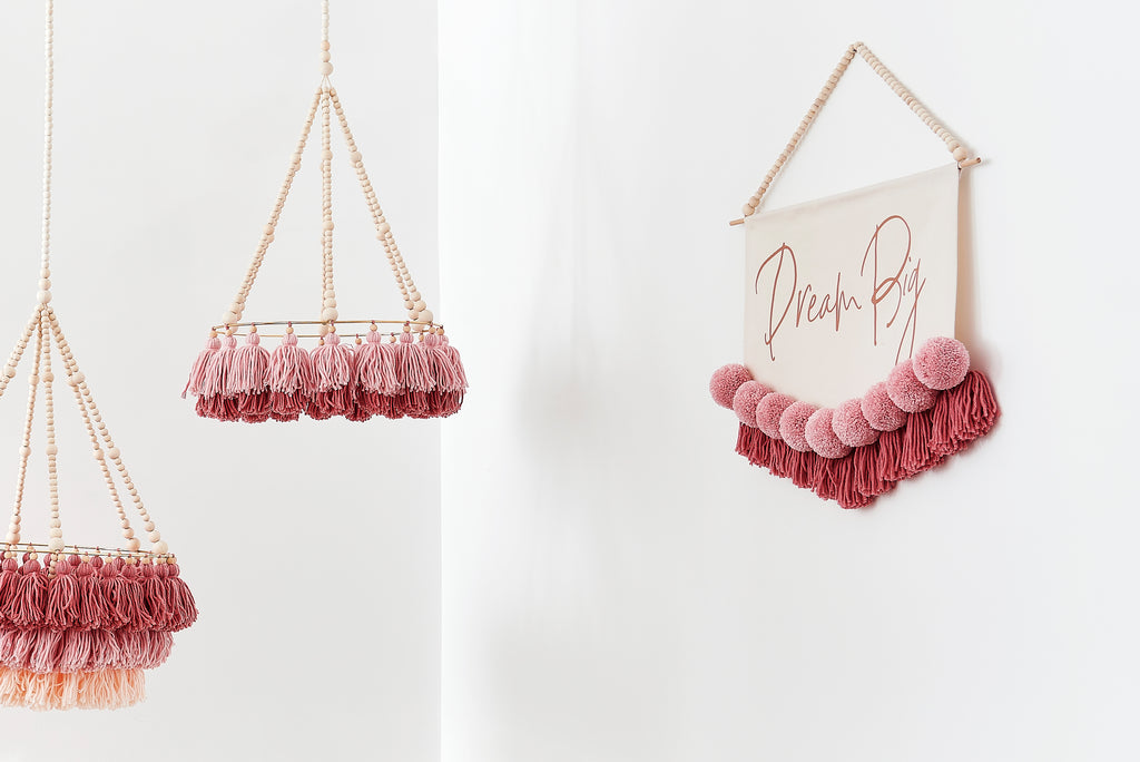 HAZEL // Layered Tassel Chandelier