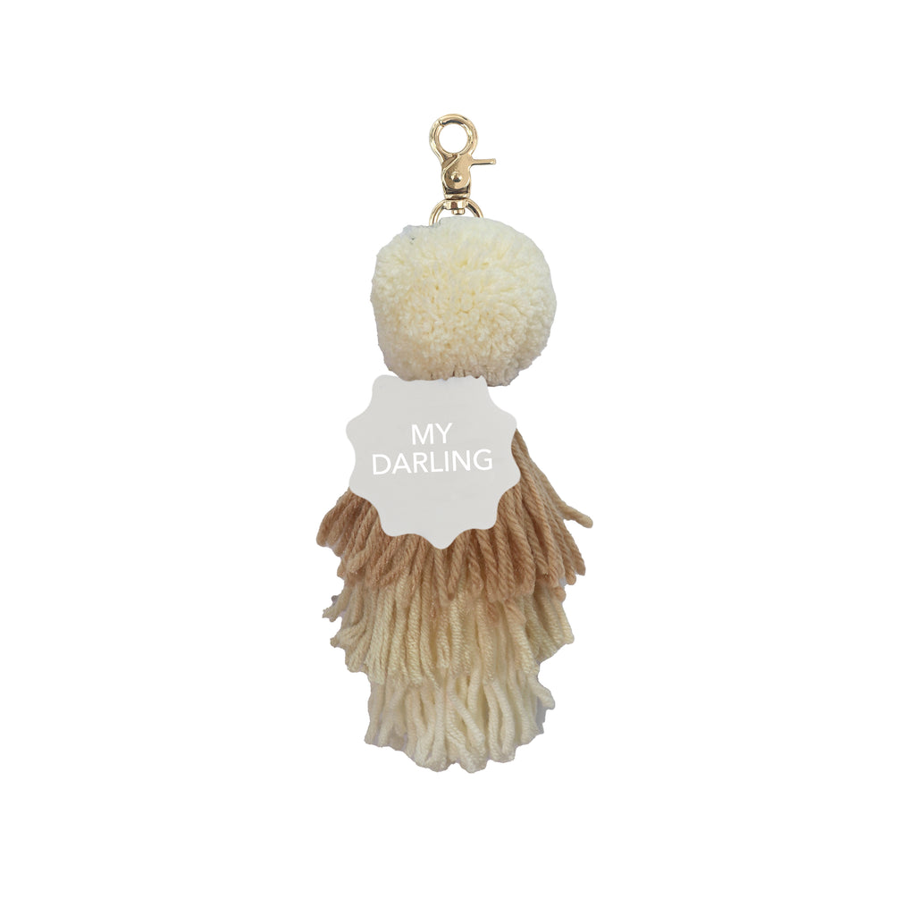 NEUTRALS // Triple Tassel Keyring