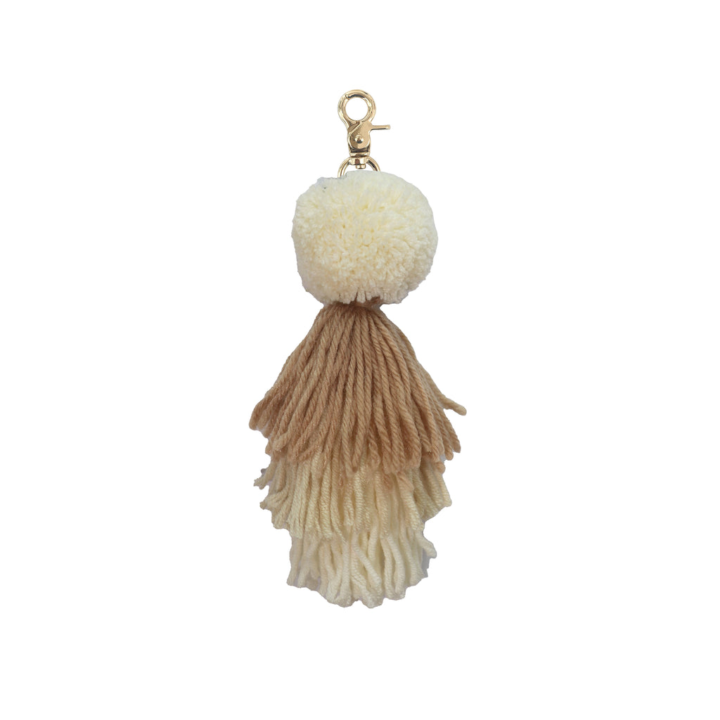 NEUTRALS // Triple Tassel Keyring